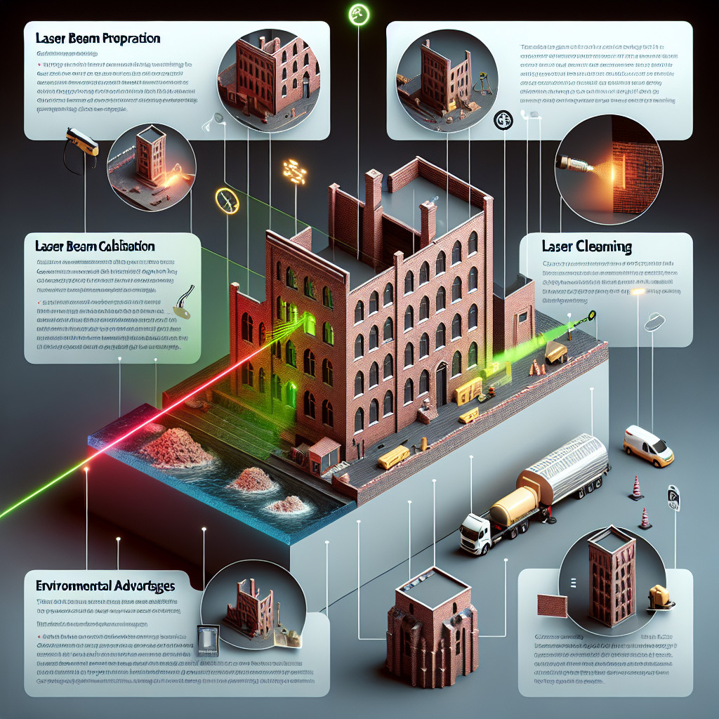 Verwendung von Lasersystemen zur Entfernung von Flecken von Ziegelfassaden